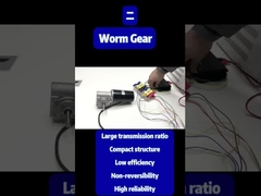 63 موتور گیربکس کرم DC 220rpm 1A 3.5N.M 114W 24V