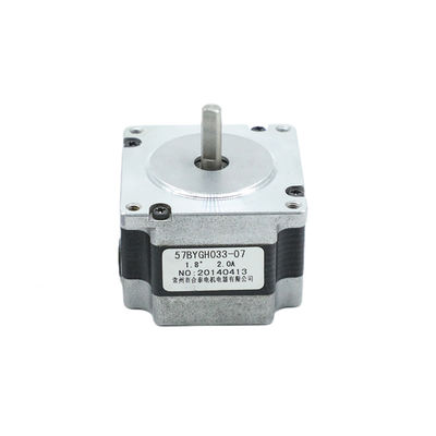 23 Nema Stepper Motor 2a 1.8 2.8v 4 سیم 5 کیلوگرم سانتی متر 0.5 نانومتر 57BYGH033
