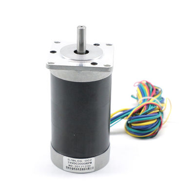 خرید 24V Mini Brushless Motor 3000RPM 0.44nm 138W 57BL06 002 راندمان بالا online manufacture